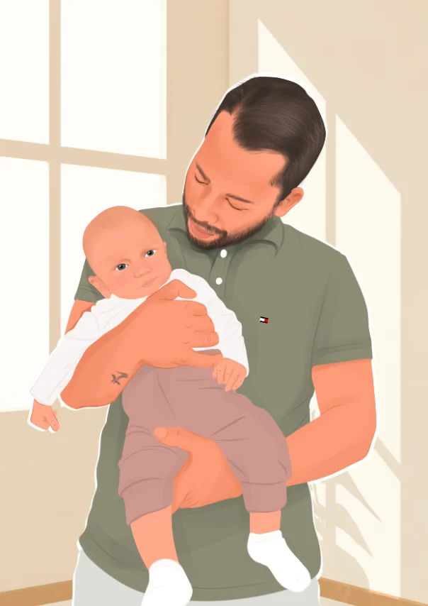 Ilustracija dviju prijateljica sa sunčanim naočalama